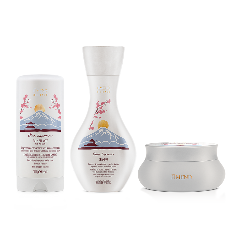 Kit Amend Millenar Óleos Japoneses | 3 produtos